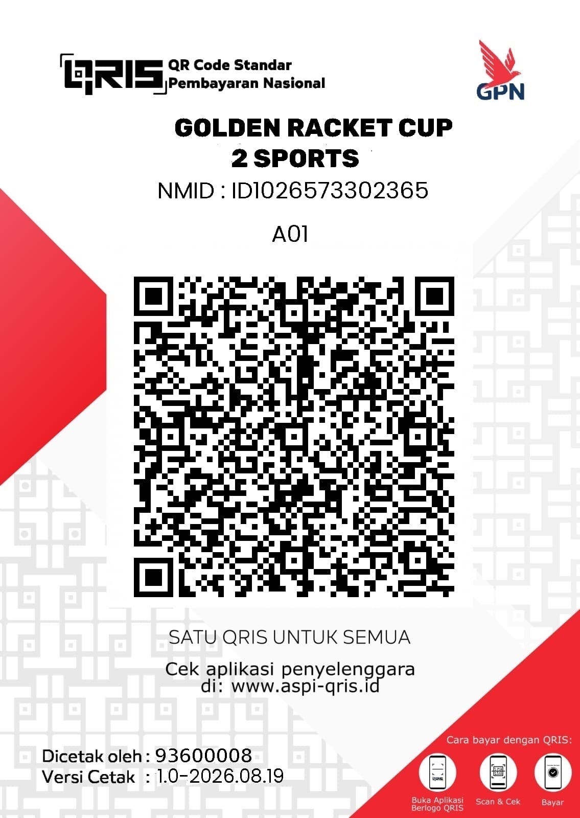 QRIS Golden Racket Cup